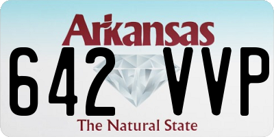 AR license plate 642VVP