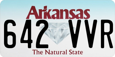 AR license plate 642VVR