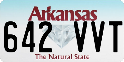 AR license plate 642VVT