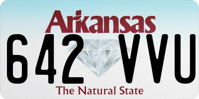 AR license plate 642VVU