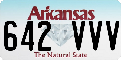 AR license plate 642VVV
