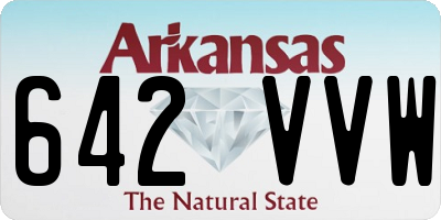 AR license plate 642VVW