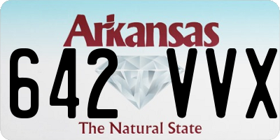 AR license plate 642VVX