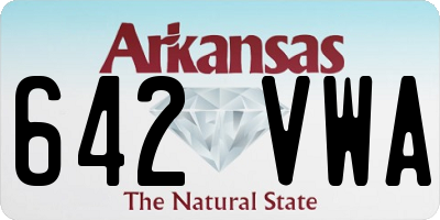 AR license plate 642VWA