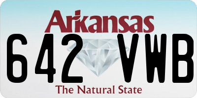 AR license plate 642VWB