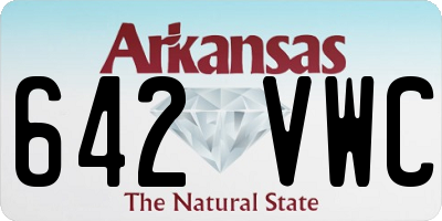 AR license plate 642VWC