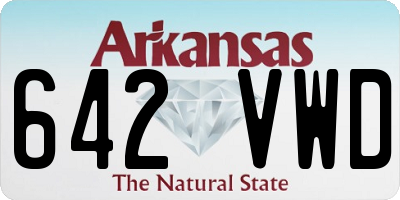 AR license plate 642VWD