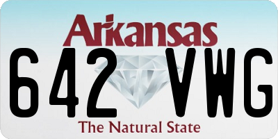 AR license plate 642VWG