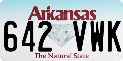 AR license plate 642VWK