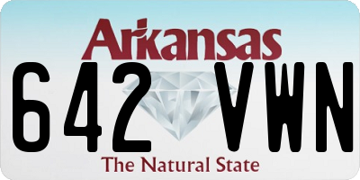 AR license plate 642VWN