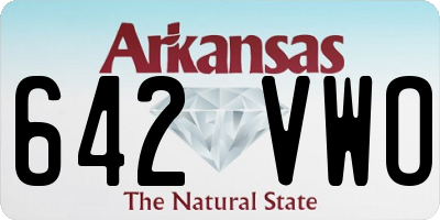 AR license plate 642VWO