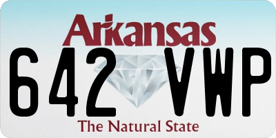 AR license plate 642VWP