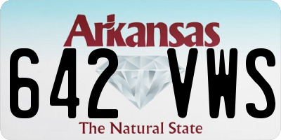 AR license plate 642VWS