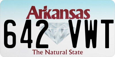 AR license plate 642VWT