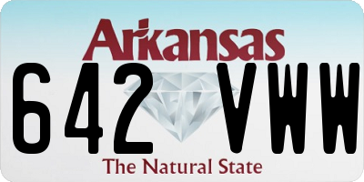 AR license plate 642VWW