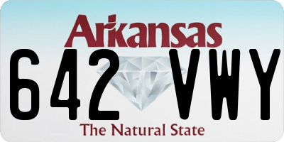 AR license plate 642VWY