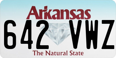 AR license plate 642VWZ