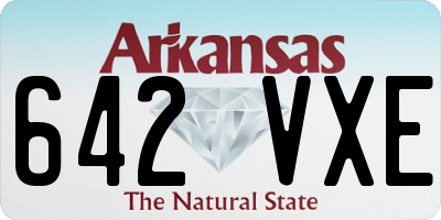AR license plate 642VXE