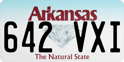 AR license plate 642VXI