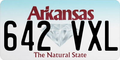 AR license plate 642VXL