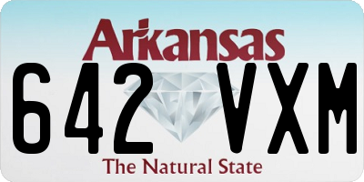 AR license plate 642VXM