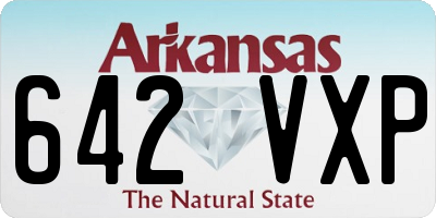 AR license plate 642VXP