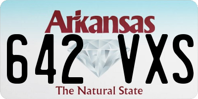AR license plate 642VXS