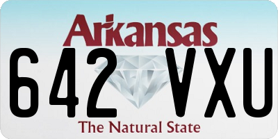 AR license plate 642VXU