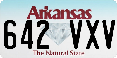AR license plate 642VXV