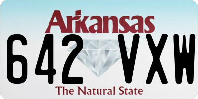 AR license plate 642VXW