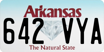 AR license plate 642VYA