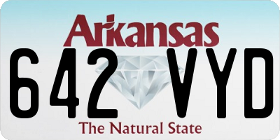 AR license plate 642VYD