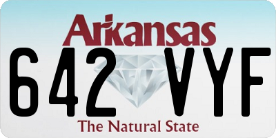 AR license plate 642VYF
