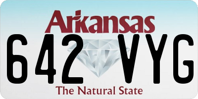 AR license plate 642VYG