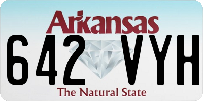 AR license plate 642VYH