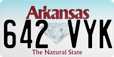 AR license plate 642VYK