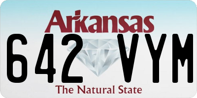 AR license plate 642VYM