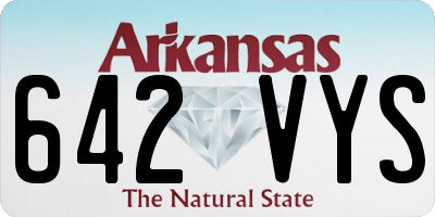 AR license plate 642VYS