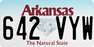 AR license plate 642VYW