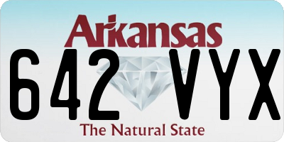 AR license plate 642VYX