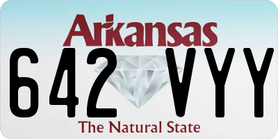 AR license plate 642VYY
