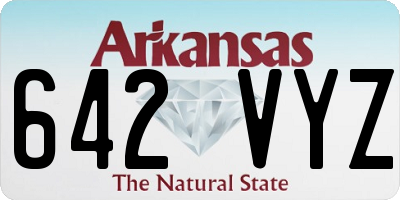 AR license plate 642VYZ