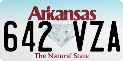 AR license plate 642VZA
