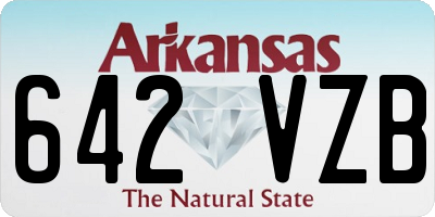 AR license plate 642VZB