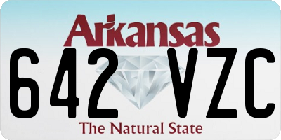 AR license plate 642VZC