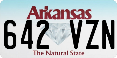 AR license plate 642VZN