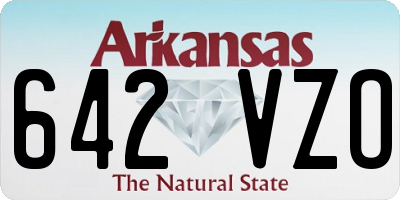 AR license plate 642VZO