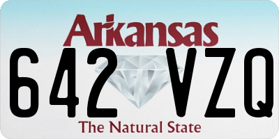 AR license plate 642VZQ