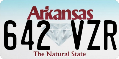 AR license plate 642VZR
