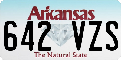 AR license plate 642VZS